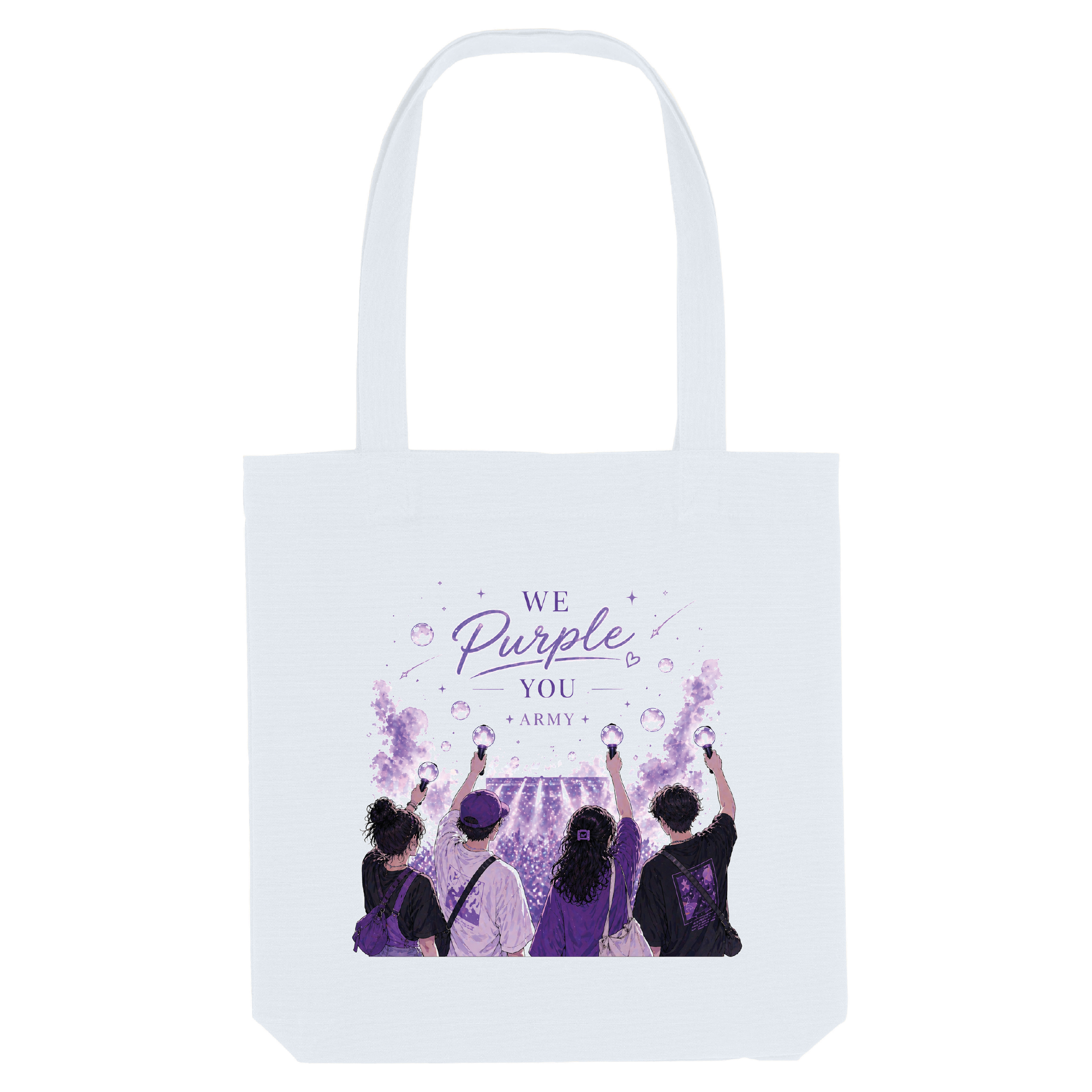 tote bag we purple you army