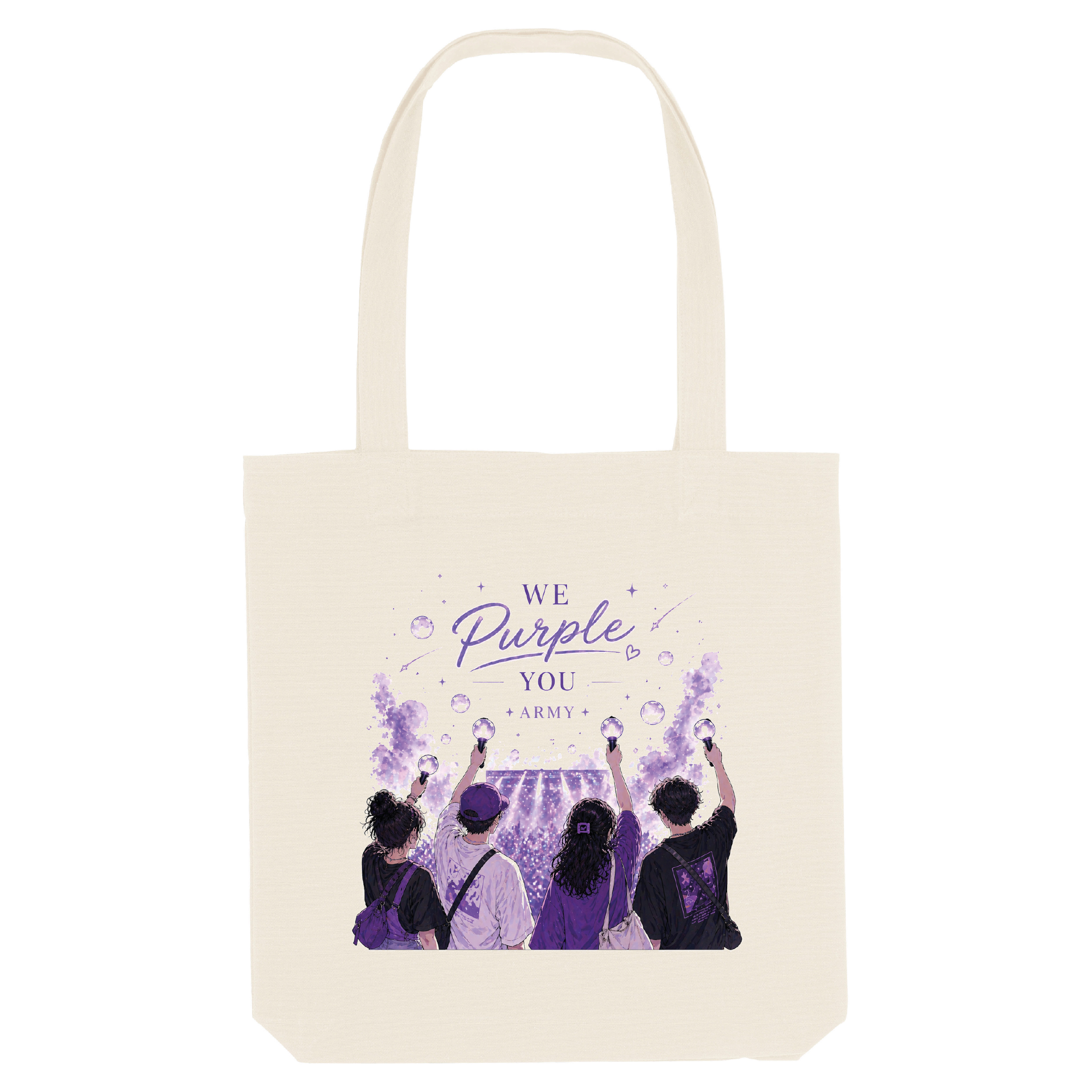 tote bag we purple you army