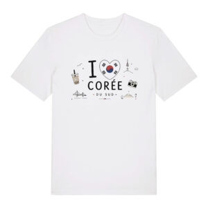 tshirt i love corée monument