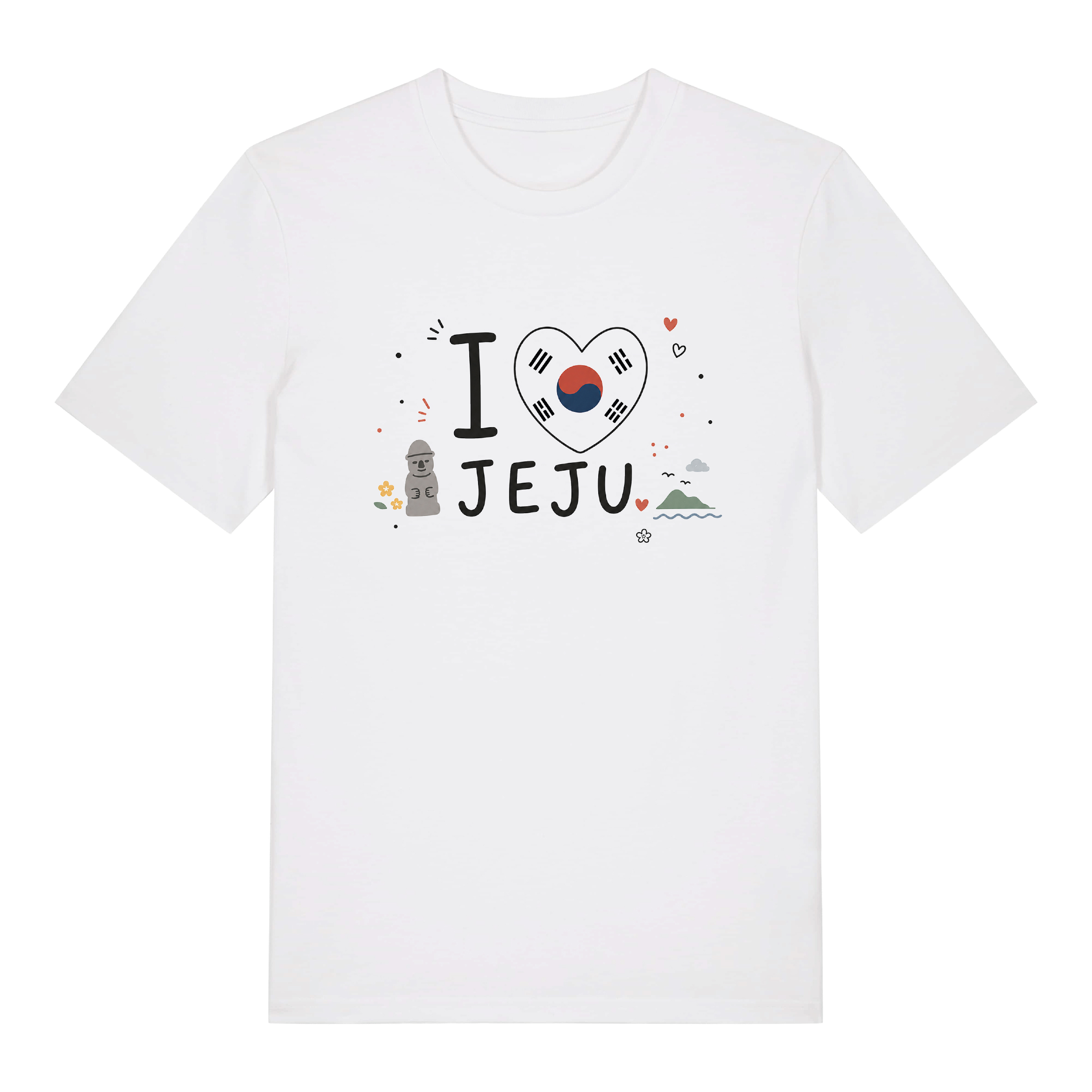 tshirt i love jeju monument