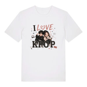 tshirt i love kpop mixte
