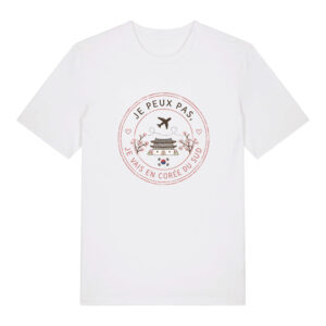 tshirt j'peux pas j'vais en corée du sud stamp edition