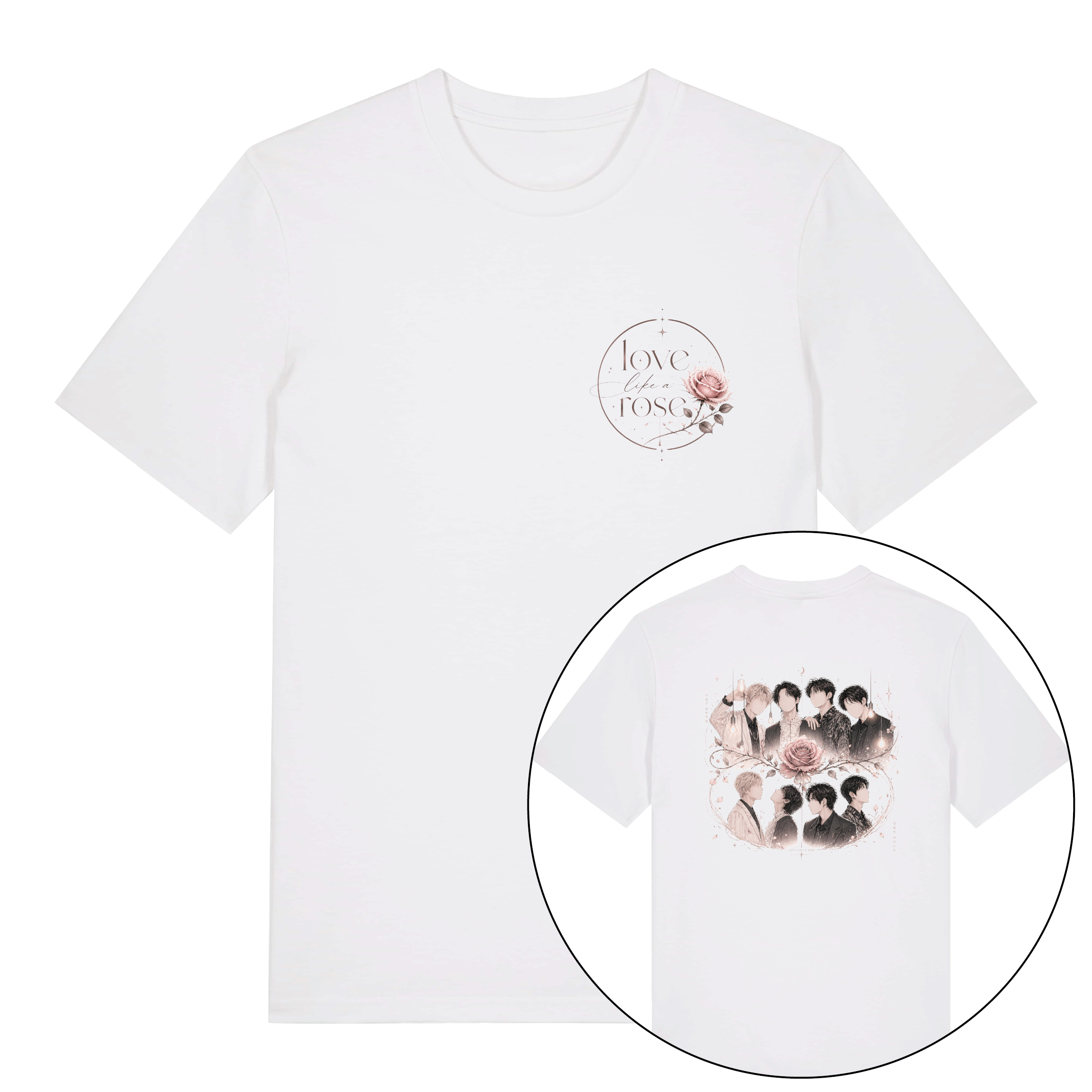 tshirt love like a rose